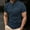 Navy, variant on Kalauyu Men's Muscle Henley Shirts Crewneck Longline T-Shirt Gym fitness Athletic Shirt Tees with Button
