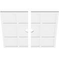thumbnail image 2 of 30"OD x 3"ID x 10 1/2"C x 1"P Rubik Architectural Grade PVC Contemporary Ceiling Medallion, Two Piece, 2 of 11