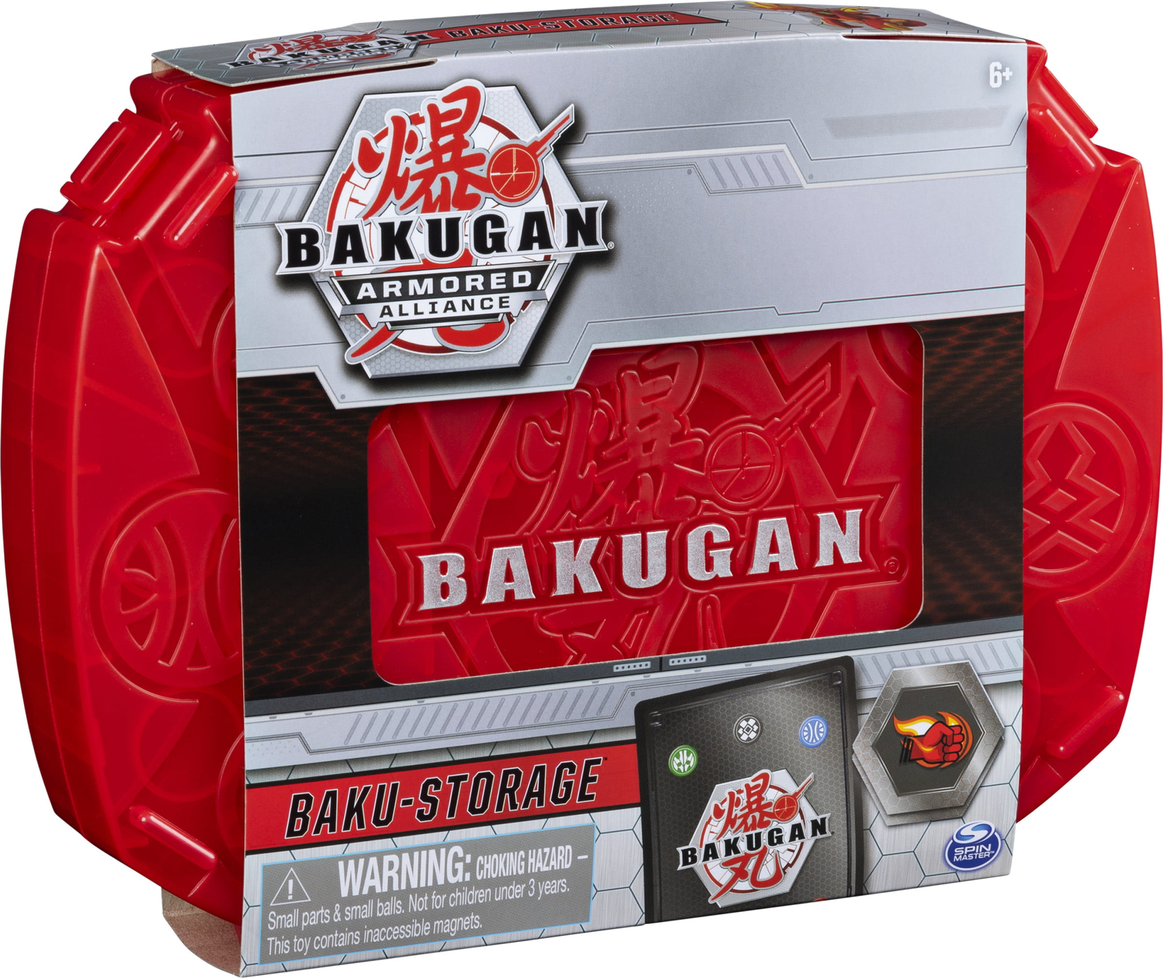 Baku-Storage Case Collectible Action Figures Red for Ages 6 and Up 