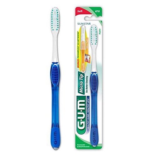 Gum Micro Tip Toothbrush with Full Soft, 1 Ea
