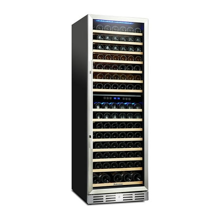 Kalamera 157 Bottle Compressor Wine Cooler Refrigerator Dual Zone with Touch (Best Dual Zone Wine Cooler)