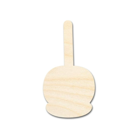 Unfinished Wood Candy Caramel Apple Shape 4" / 1/8"