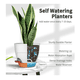 thumbnail image 4 of 7 Pcs Macetas De Plástico Con Riego Automático Para Plantas Malubero BLANCO CAFE, 4 of 5