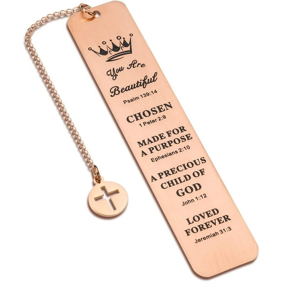 Christian Gifts for Women Girls Baptism First Communion Gifts Inspirational Bible Verse Bookmark for Book Lovers Birthday Christmas Stocking Stuffers for Daughter Sister Religious Church Bulk Gifts