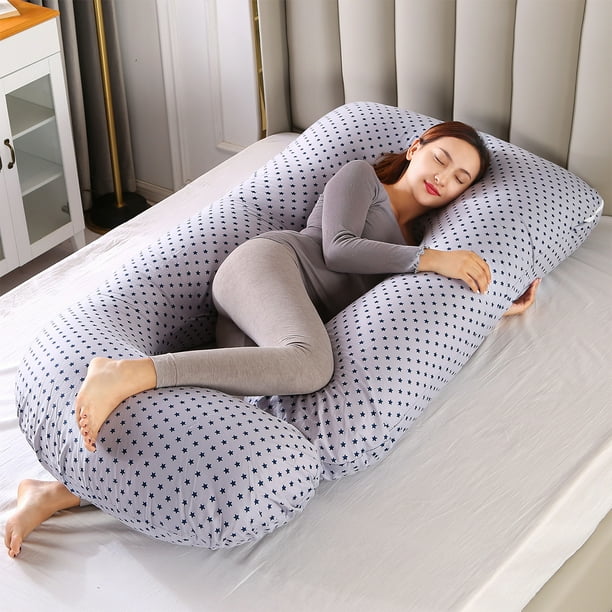 Shanna Pregnancy Pillow with Cooling Cover Oversized J Shaped Body Pillow for Pregnant Women