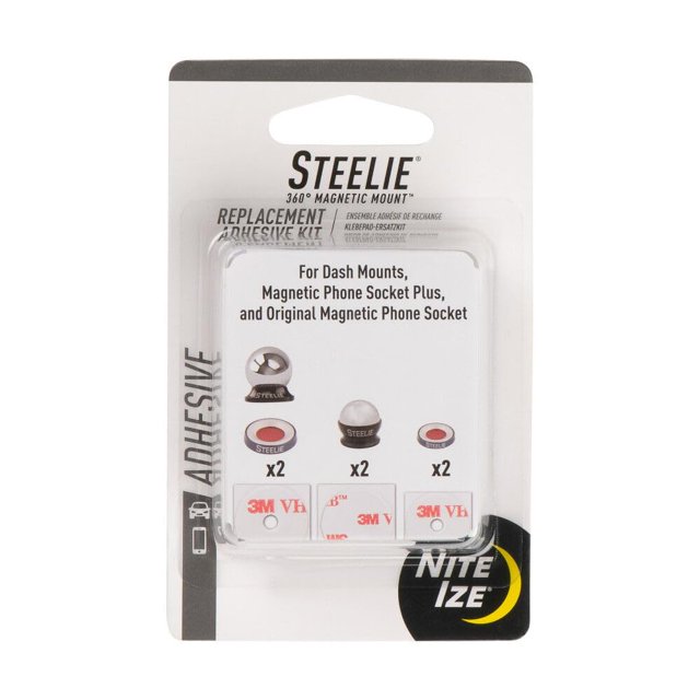 Kit de repuesto adhesivo universal Nite Ize Steelie - para soporte de tablero y tomas de teléfono