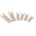 thumbnail image 4 of 100 Pcs Pinces à Linge en Bois Naturel 3.0*0.4cm, 4 of 6