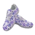 thumbnail image 2 of COEQINE Women Butterfly Sneakers Running Walking Shoes White Sole Fashion Tennis Shoes Travel Casual Mesh Breathable Butterfly Trainers Footwear, Purple, 2 of 7