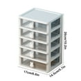 thumbnail image 6 of Fufafayo under $5 5 Drawer Cube Storage Organizer for Home Office, Plastic Makeup Organizer Storage Station Cube, 5 Drawer Desktop for Office Supplies, Makeup Supplies, 6.6x5.7x10.2Inch, 6 of 9