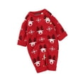 thumbnail image 3 of Seyurigaoka Christmas Jumpsuit Deer  Snowflake Pattern Long Sleeve Romper, 3 of 9