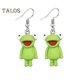 thumbnail image 1 of 1 Pair Women Hook Earrings Frog Shape Pendant Earrings Vivid Appearance Drop Earrings Lightweight Jewelry Accessories, 1 of 5