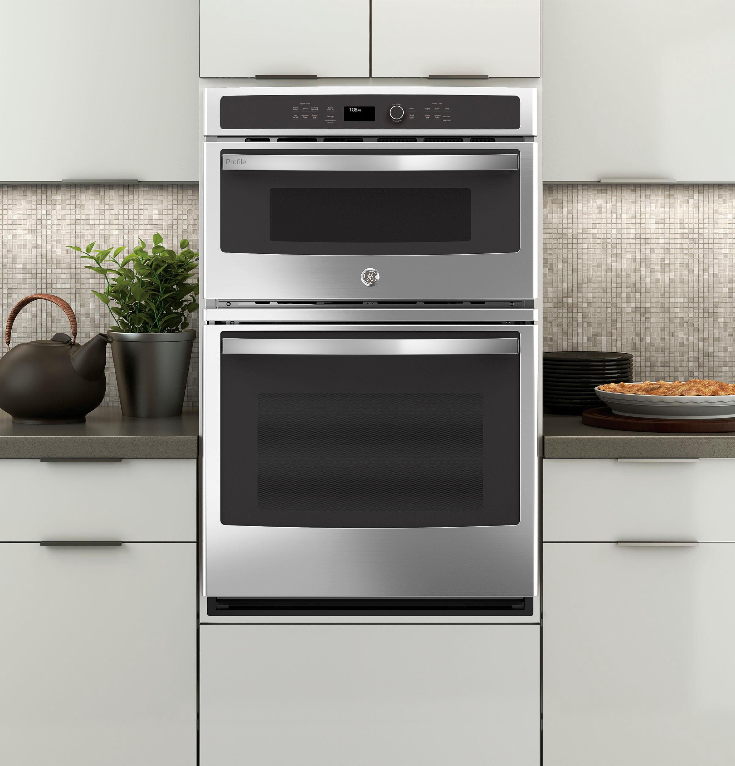 GE PK7800SKSS 27 inch Stainless Convection Wall Oven/Microwave Combination