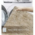 thumbnail image 6 of Soft Microfiber Bathroom Toilet Lid Cover, Machine Washable Seat Covers, 18x18, Stays in Place Rubber Backing, Fits Most Round, Elongated and Oblong Lids, Home Decor Accessories, Ivory, 6 of 8