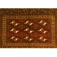 thumbnail image 1 of Ahgly Company Machine Washable Indoor Rectangle Persian Yellow Traditional Area Rugs, 6' x 9', 1 of 4