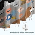thumbnail image 6 of Cavalier King Charles Spaniel Dog and Flower Shower Curtain 84"x72" ,Bathroom Decorative Shower Curtains Set with 12 Hooks,Modern Waterproof Washable Shower Curtain, 6 of 6