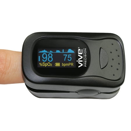 Vive Precision Finger Pulse Oximeter - Best SpO2 Device for Blood Oxygen Saturation & Pulse Rate - Most Accurate Fingertip Oxygen