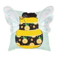 thumbnail image 4 of Home Sweet Home Bee Applique Wings 18" Interchangeable Pillow Cover, 4 of 4