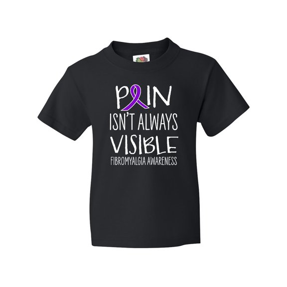 Inktastic Fibromyalgia Awareness Pain Isn't Always Visible Youth T-Shirt