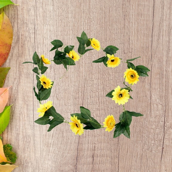 ELAYARD Artificial Sunflower Vine in Multiple Colors, Realistic Greenery Plant for Wall Hanging Decor and Home Decoration