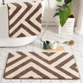 thumbnail image 4 of 1PCS Runner Rug Faux Carpet Bathroom Floor Mats Door Carpet Washable Fast Dry Area Rug for Bedroom Doorway Toilet Doormat, 4 of 5