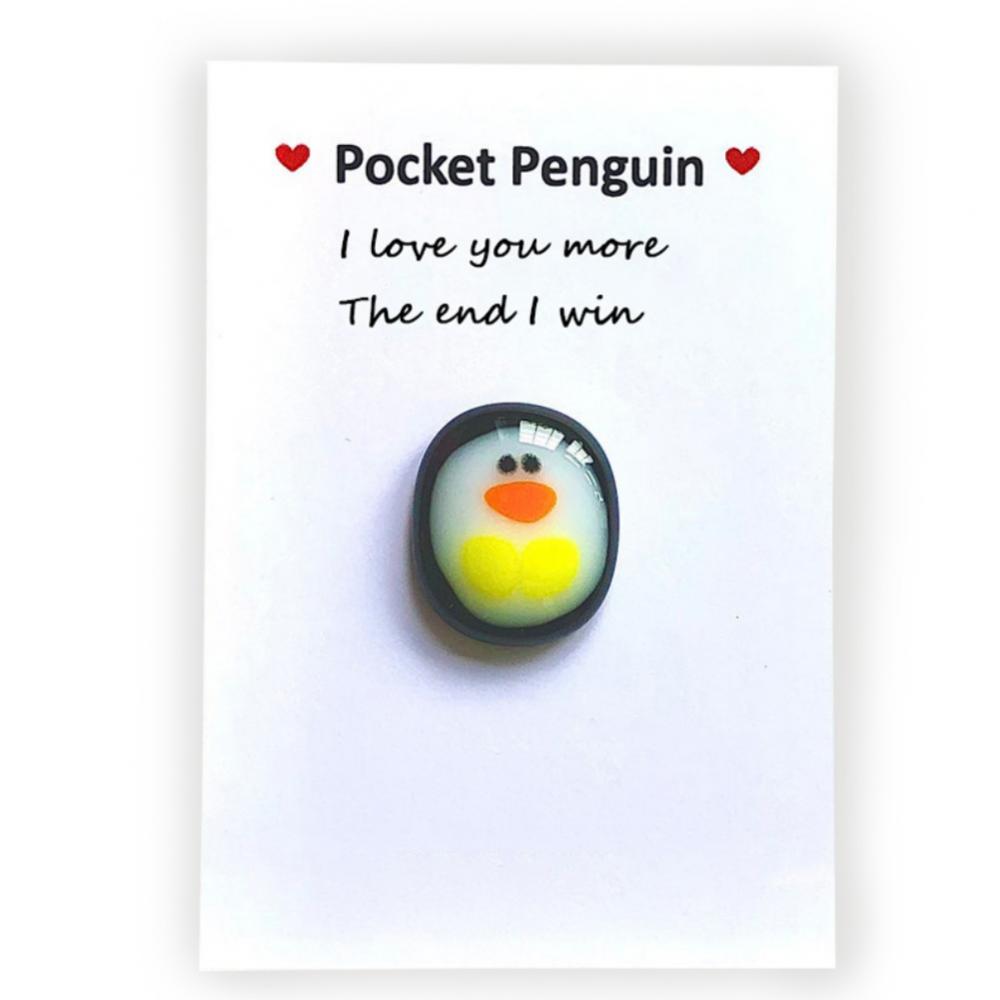 TINKER Pocket Penguin Hug ETSY's New Little Penguin Hug with Greeting