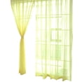 thumbnail image 5 of Transparent Tulle Window Sheer Window Screen Rod Pocket Voile Curtains for Bedroom Living Room 100x200cm (Golden Yellow), 5 of 5
