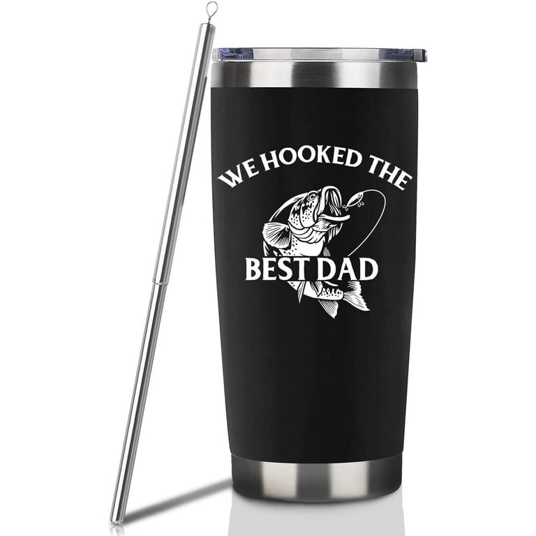 Fishing Gifts For Men Birthday Gift For Dad 20oz Black We Hooked The Best  Dad Travel Tumbler Fishing Gift For Dad Bay Christmas Presents For Father  Dad In Law Fishing Lover Coffee