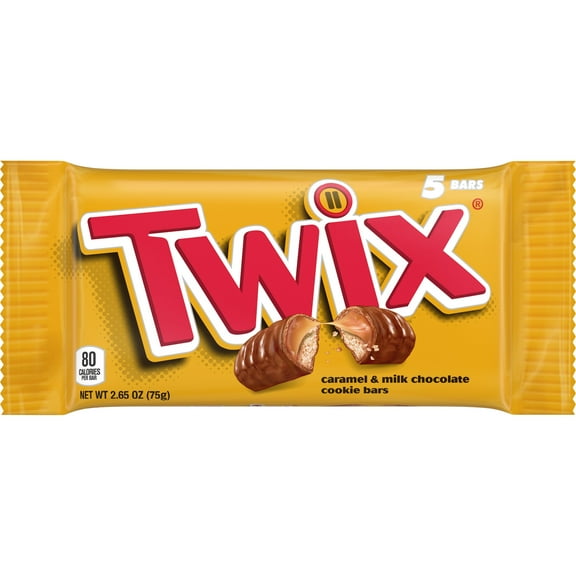 Pack of 4 Twix Chocolate Fun Size Candy Bars - 5 pk - Package may vary