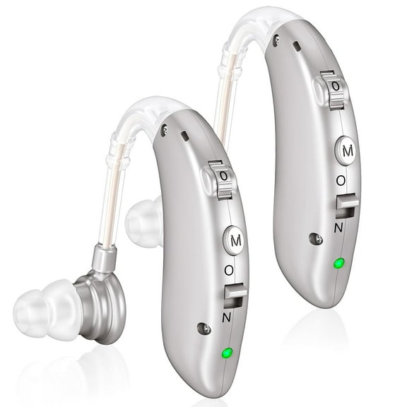 Rechargeable Hearing Aids for Seniors with Noise Cancelling,Hearing Loss Hearing Amplifiers,Digital Hearing Aid,Sound amplifier with Volume Control