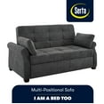 thumbnail image 4 of Serta Henley Sofa Sleeper with Rolled Arms, Gray Microfiber, 4 of 17