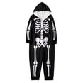 thumbnail image 4 of GrmtClth Family Halloween Onesie Zip‑Up Hood Design Skeleton Print Casual Halloween Festival Party Jumpsuits 3XL, 4 of 4