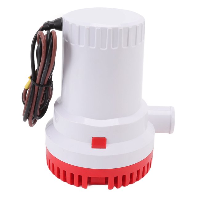 Bomba de Sentina Sumergible, Bomba de Agua Silenciosa Ligera de Sentina para Barcos, Bomba de Sentina Marina Elíntica Para Estances impermeables, Piscinas, Spas, Sumergibles