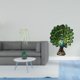thumbnail image 2 of Elegante Mural De Pared Con Hojas Verdes Y Escultura De Pavo Real Para Dormitorio, Oficina, Sala De Estar, Baño, Fondo De Sofá, Decoración Del Hogar., 2 of 8