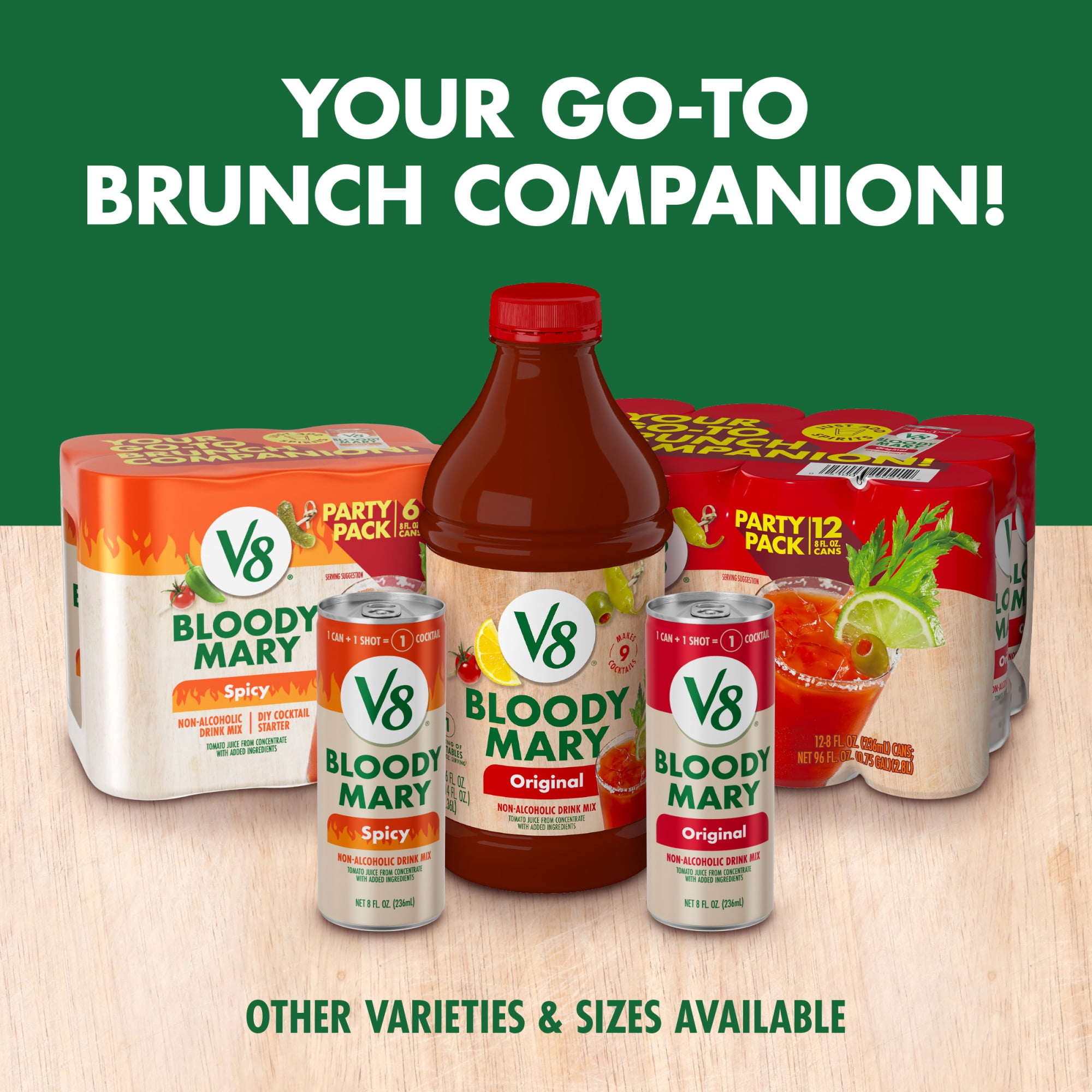 V8 Original Bloody Mary Mix, 46 fl oz Bottle