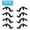Black 8pcs, variant on COMOPIO Curtain Rod Bracket Holder, 6PCS Window Frame Curtain Rod Brackets, Adjustable Curtain Rod Brackets for Bedroom Apartment Livingroom Decoration, Black Stainless Steel Curtain Rod Holders