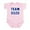 Petal Pink, variant on CafePress - Team OUZO Infant Bodysuit - Baby Light Bodysuit, Size Newborn - 24 Months