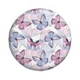 thumbnail image 2 of Gaeub Butterflies in Pastel 14-17in Tire Cover, Spare Tire Cover, for Camper Caravan, Trailer, Car, Truck, SUV, Jeep - 14 inch, 2 of 9