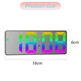 thumbnail image 2 of Reloj digital, despertador LED para dormitorio, reloj electrónico de escritorio con pantalla de temperatura, 2 of 6