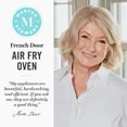 thumbnail image 2 of Martha Stewart 34 QT French Door Air Fryer Toaster Oven, Countertop Convection, 12-in-1, Caviar Gray, 2 of 11