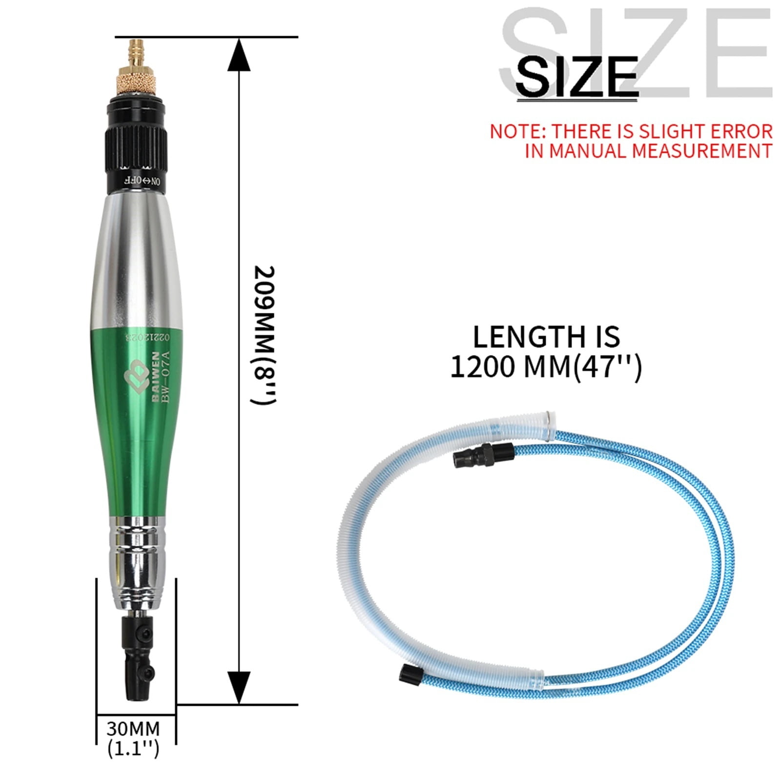 High-speed Die Grinder Pneumatic Engraving Pen 1/8'' Ultrasonic Micro Air Pencil for Metal Wood Jewelry Grinding Tool engraving - Multi-Purpose Tool