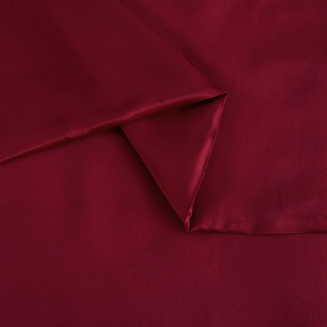 Unique Bargains 1 Piece 100% Natural Silk Pillowcase Burgundy Travel