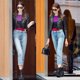 thumbnail image 5 of Vaqueros del mismo estilo de Kaia Gerber de celebridades europeas y americanas para mujer, cintura alta y adelgazantes, pierna recta de nueve cuartos pa, 5 of 5