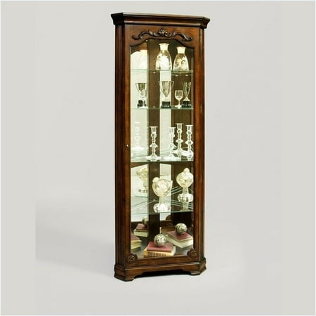 Bowery Hill Corner Curio Cabinet - Walmart.com