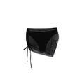 thumbnail image 4 of FRSASU Women's Swim Skirt Hip Hugging Ruffle Tummy Control Solid Color Mesh Bathing Suit Bottoms Black Free Size, 4 of 5