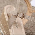 thumbnail image 5 of BONIXOOM Wedge Sandals for Women Clearance Fall Buckle Wedge Casual Fashion Shoes for Women Beige Size 7, 5 of 9