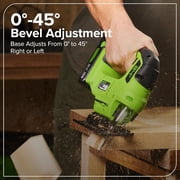 Greenworks 24V Brushless 10PC Power Tool Combo, Drill+Impact Driver+Circular Saw+Recip Saw+Jig Saw+Sander+Light+Multi-Tool+Nailer+Grinder,w/4.0Ah+2.0Ah Batteries and 65W USB-C Charger