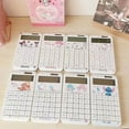 thumbnail image 4 of Cute Sanrio Calculator Hellokitty Melody Cinnamoroll Anime Solar Energy Calculator School Supplies Student Stationery Girl Gift, 4 of 21