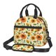 thumbnail image 1 of Easygdp Sunflowers And Butterflies Caja de Almuerzo para Mujeres y Hombres, Bolsa de Almuerzo Insulada, Bolsas Reutilizables Impermeables para Viajes, Trabajo y Picnics, 1 of 2