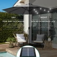thumbnail image 4 of Best Choice Products 10ft Solar LED Lighted Patio Umbrella w/ Tilt Adjustment, UV-Resistant Fabric - Gray, 4 of 8