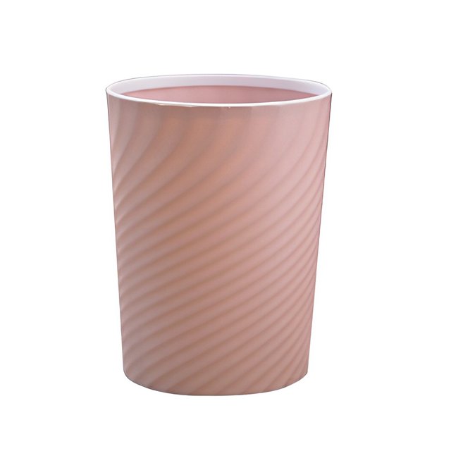 Billuyoard Bote de basura de plástico Papelera Contenedor de basura Cesta Hogar Dormitorio Cocinas Oficinas Dormitorio Habitaciones para niños Suministros de limpieza para el hogar Rosa 8L